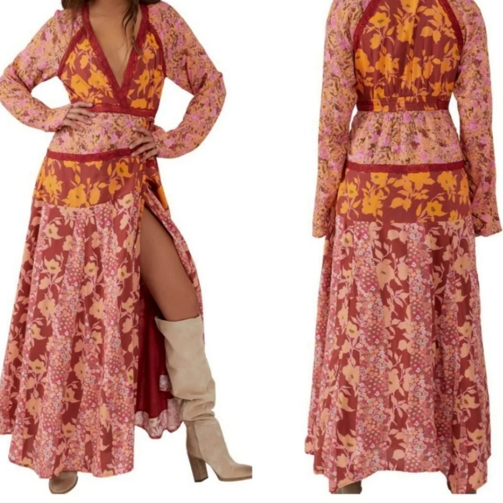 Free People Tilda Wrap Maxi Dress - Picture 15 of 16